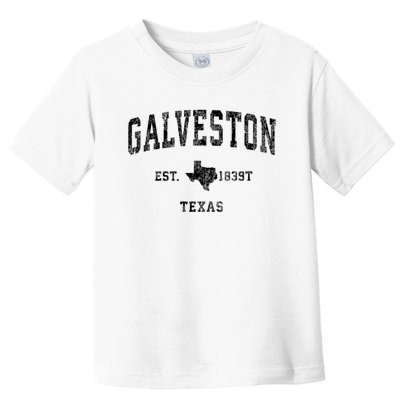 Galveston Texas Tx Vintage Established Athletic Sports Design Toddler T-Shirt