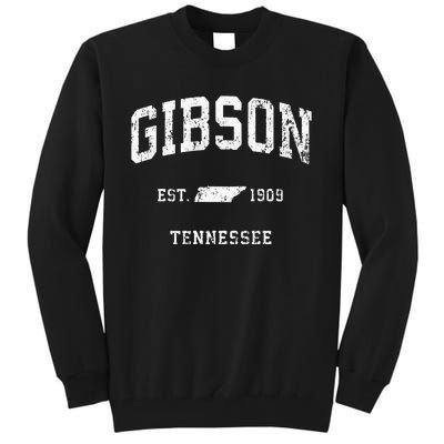 Gibson Tennessee TN Vintage Athletic Sports Tall Sweatshirt