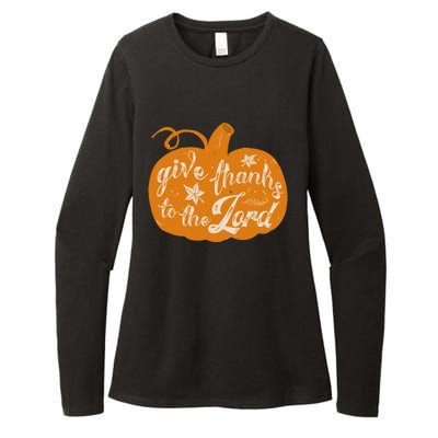 Give Thanks To The Lord Pumpkin Gift Womens CVC Long Sleeve Shirt