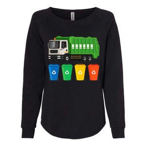 Garbage Truck Trash Recycling Lover Waste Management  Womens California Wash Sweatshirt