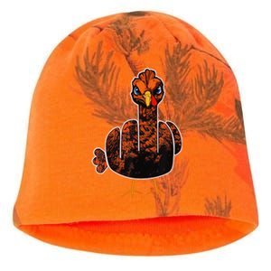 Grumpy Thanksgiving Turkey Kati - Camo Knit Beanie