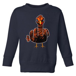 Grumpy Thanksgiving Turkey Toddler Sweatshirt