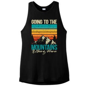 Going To The Mountains Is Going Home Ladies PosiCharge Tri-Blend Wicking Tank