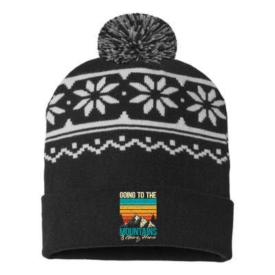 Going To The Mountains Is Going Home USA-Made Snowflake Beanie