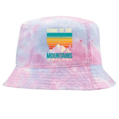 Going To The Mountains Is Going Home Tie-Dyed Bucket Hat