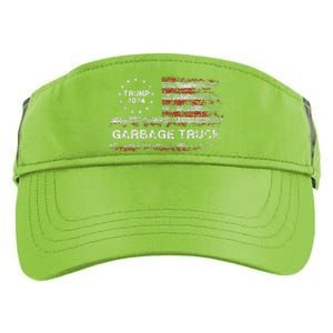 Garbage Truck Trump Supporter Garbage Trump 2024 Adult Drive Performance Visor