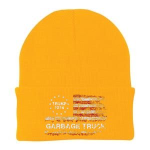 Garbage Truck Trump Supporter Garbage Trump 2024 Knit Cap Winter Beanie