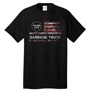 Garbage Truck Trump Supporter Garbage Trump 2024 Tall T-Shirt