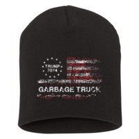 Garbage Truck Trump Supporter Garbage Trump 2024 Short Acrylic Beanie