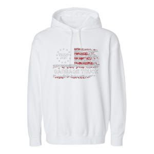 Garbage Truck Trump Supporter Garbage Trump 2024 Garment-Dyed Fleece Hoodie