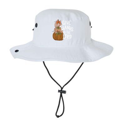 Give Thanks To The Lord Thanksgiving Pumpkin Christian Jesus Funny Gift Legacy Cool Fit Booney Bucket Hat