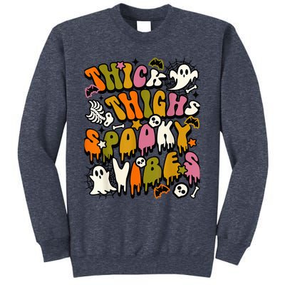 Groovy Thick Thighs Spooky Vibes Halloween Costume  Wo Sweatshirt