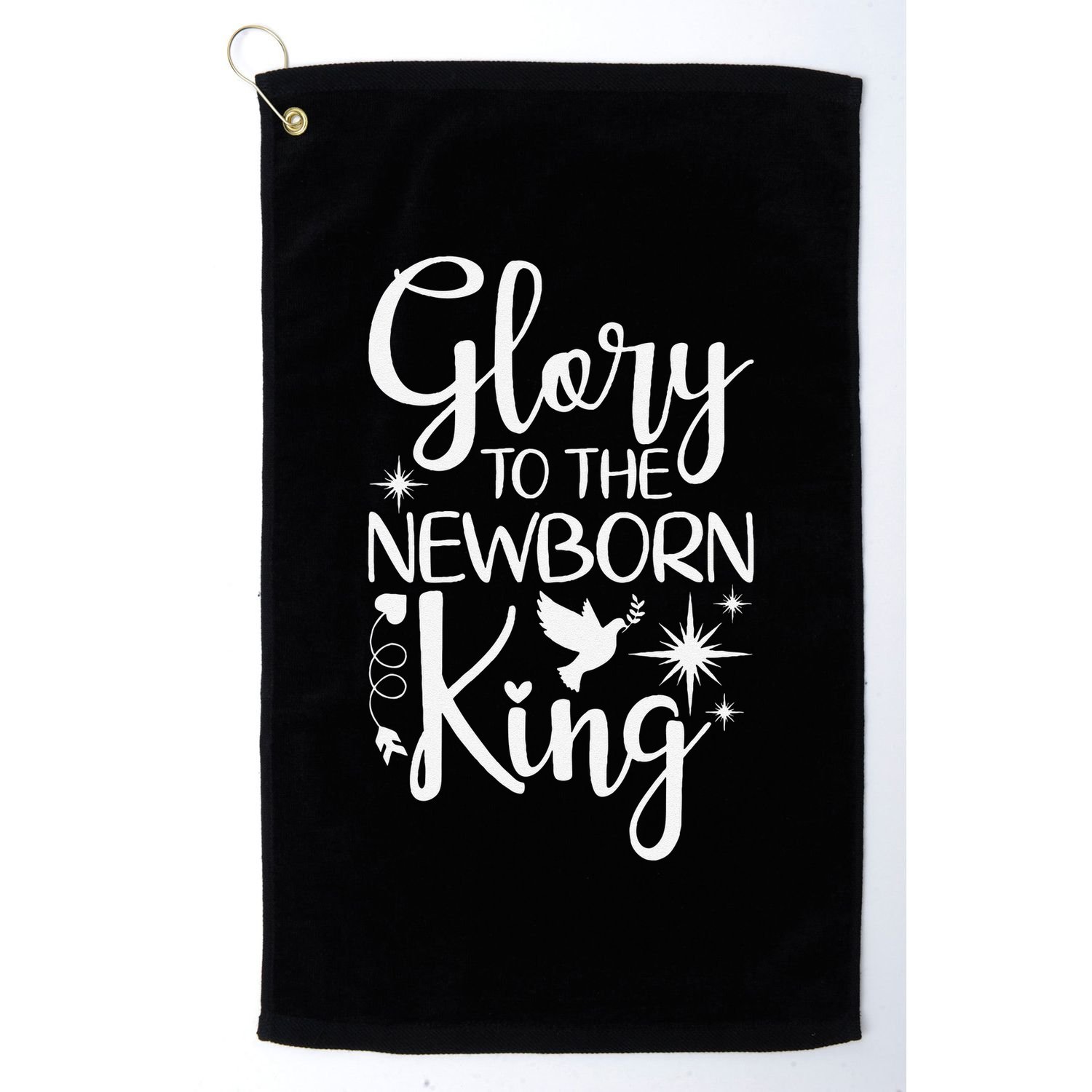 Glory To The Newborn King Birth Of Jesus Christ God Faith Golf Towel