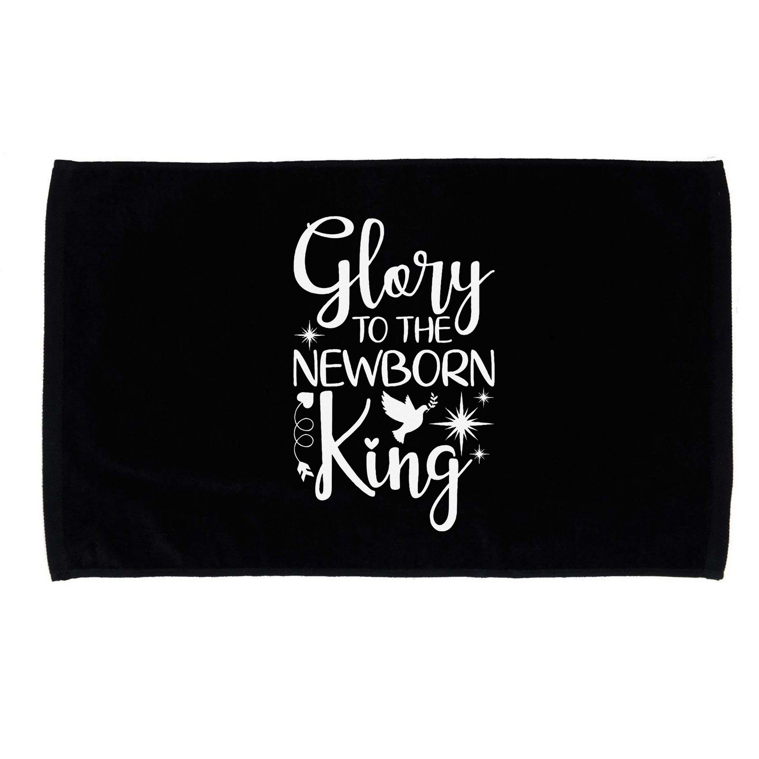 Glory To The Newborn King Birth Of Jesus Christ God Faith Microfiber Hand Towel