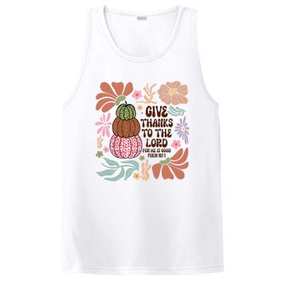 Give Thanks To The Lord Floral Fall PosiCharge Competitor Tank