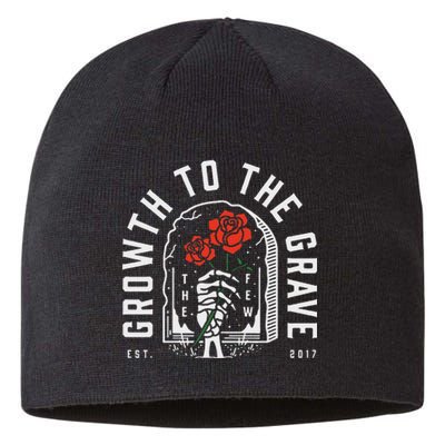 Growth To The Grave Funny Sustainable Beanie