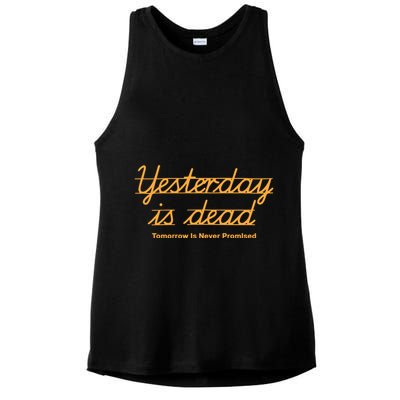 Give Them Their Flowers Yester Day Is Dead Ladies PosiCharge Tri-Blend Wicking Tank