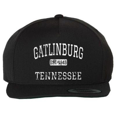 Gatlinburg Tennessee Tn Vintage Wool Snapback Cap