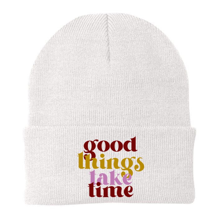 Good Things Take Time Positive Beanie