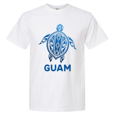 Guam Tribal Tattoo Blue Sea Turtle Souvenirs Garment-Dyed Heavyweight T-Shirt