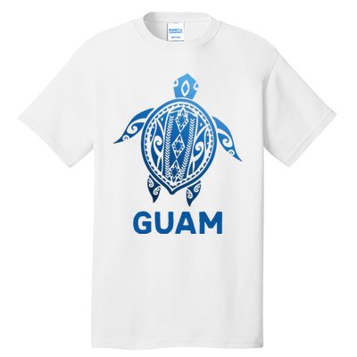 Guam Tribal Tattoo Blue Sea Turtle Souvenirs Tall T-Shirt