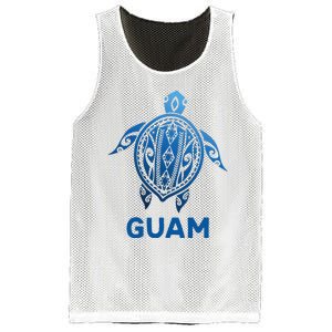 Guam Tribal Tattoo Blue Sea Turtle Souvenirs Mesh Reversible Basketball Jersey Tank