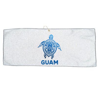 Guam Tribal Tattoo Blue Sea Turtle Souvenirs Large Microfiber Waffle Golf Towel