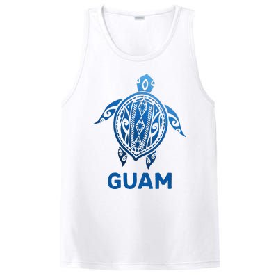 Guam Tribal Tattoo Blue Sea Turtle Souvenirs PosiCharge Competitor Tank