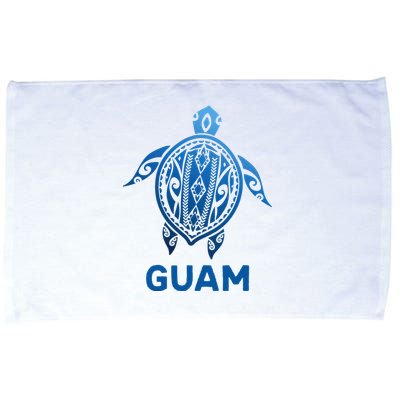 Guam Tribal Tattoo Blue Sea Turtle Souvenirs Microfiber Hand Towel