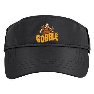 Gobble Turkey Thanksgiving Holiday Adult Drive Performance Visor