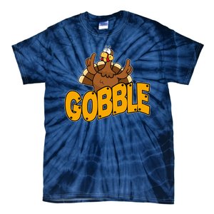 Gobble Turkey Thanksgiving Holiday Tie-Dye T-Shirt