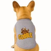 Gobble Turkey Thanksgiving Holiday Doggie Tank