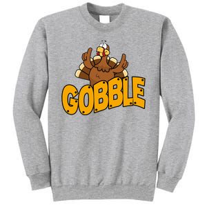 Gobble Turkey Thanksgiving Holiday Sweatshirt