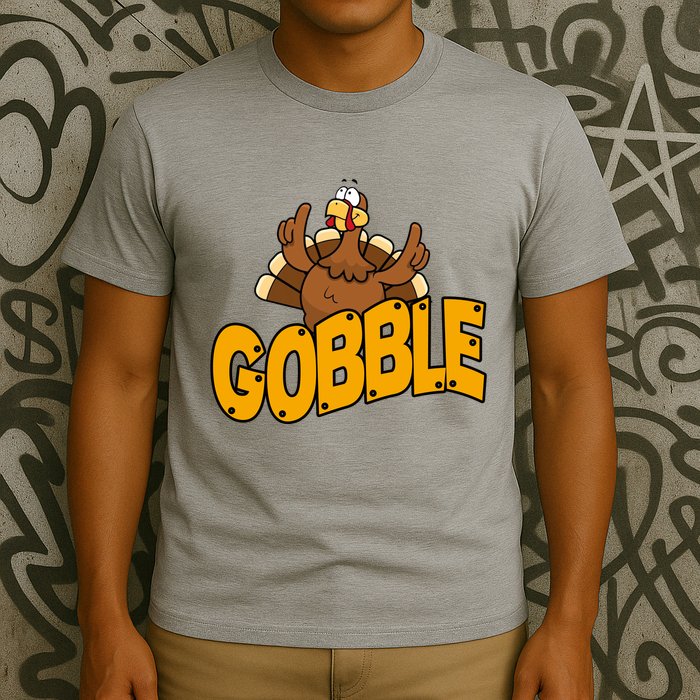 Gobble Turkey Thanksgiving Holiday T-Shirt