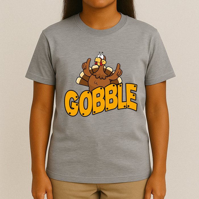 Gobble Turkey Thanksgiving Holiday T-Shirt