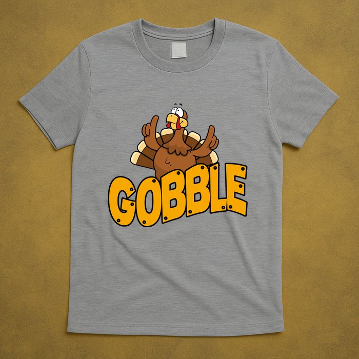 Gobble Turkey Thanksgiving Holiday T-Shirt