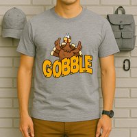 Gobble Turkey Thanksgiving Holiday T-Shirt