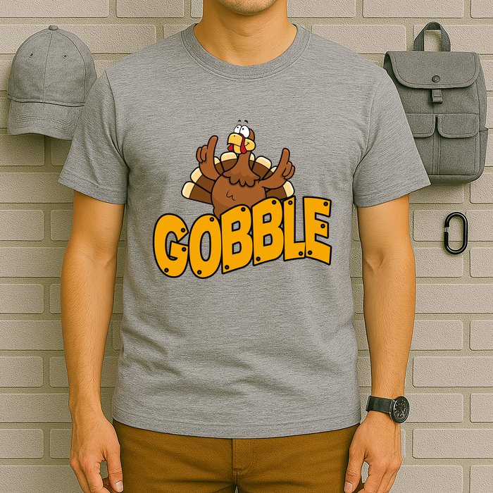 Gobble Turkey Thanksgiving Holiday T-Shirt
