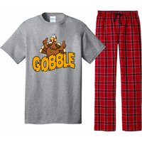 Gobble Turkey Thanksgiving Holiday Pajama Set