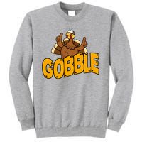 Gobble Turkey Thanksgiving Holiday Tall Sweatshirt