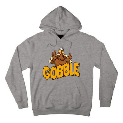 Gobble Turkey Thanksgiving Holiday Tall Hoodie