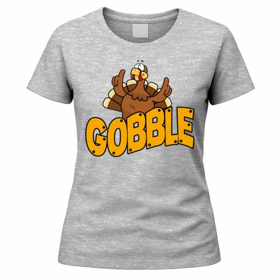 Gobble Turkey Thanksgiving Holiday Women's T-Shirt