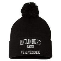 Gatlinburg Tennessee TN Vintage Pom Pom 12in Knit Beanie