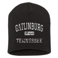 Gatlinburg Tennessee TN Vintage Short Acrylic Beanie