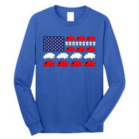 Garbage Truck Usa American Flag Patriotic Long Sleeve Shirt