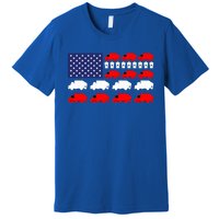 Garbage Truck Usa American Flag Premium T-Shirt