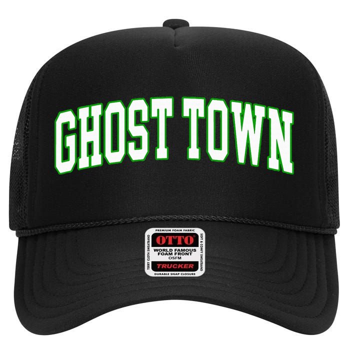 Ghost Town University High Crown Mesh Back Trucker Hat