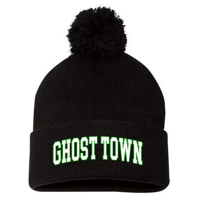 Ghost Town University Pom Pom 12in Knit Beanie