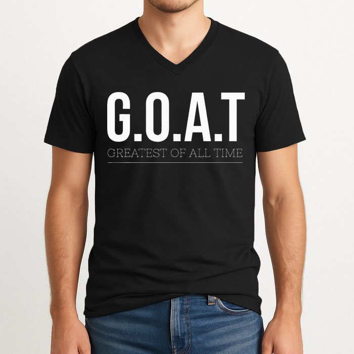 G.O.A.T The Ultimate Champion V-Neck T-Shirt