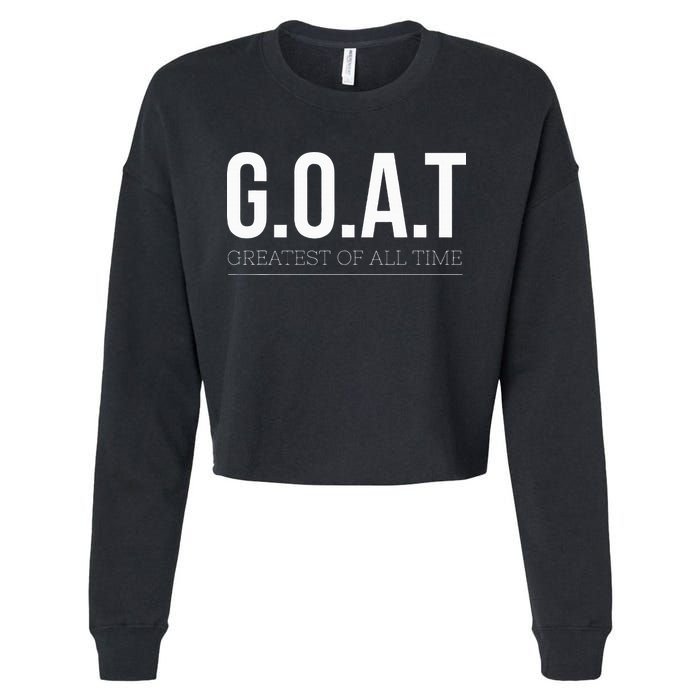 G.O.A.T The Ultimate Champion Cropped Pullover Crew